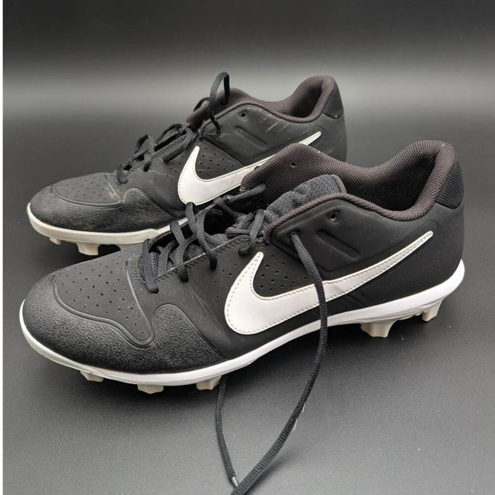 Nike Alpha Huarache Baseball Cleats Mens 14 Black Low AO7949-001 Elite Varsity